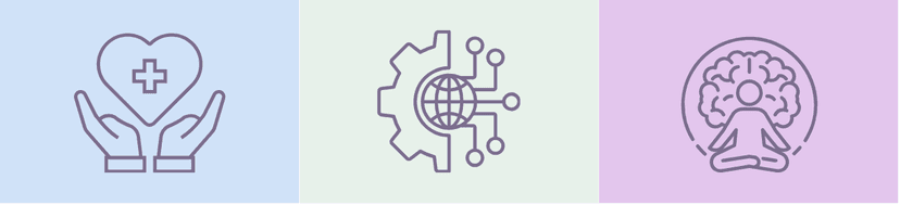 Icons related to Andrea's passion